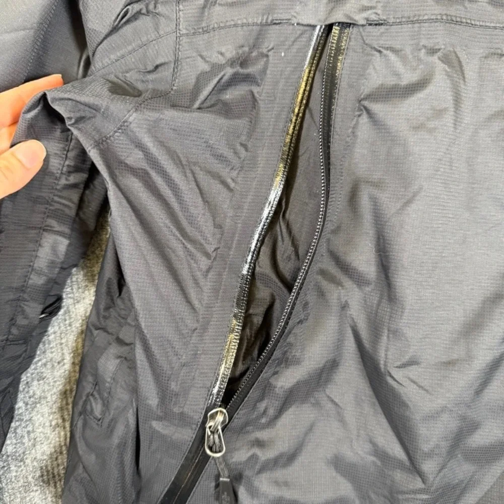 The North Face HyVent Rain Jacket Mens XL Black Waterproof Ripstop Parka Coat